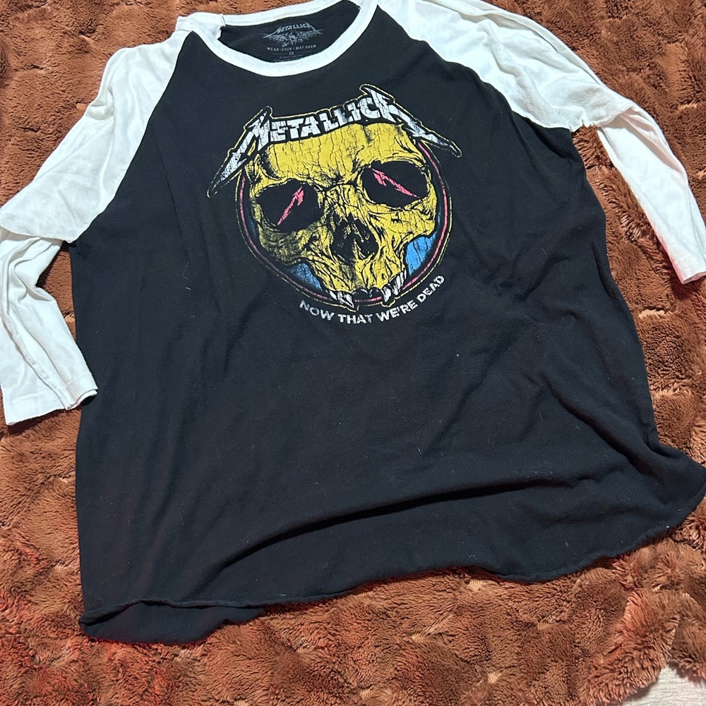 Metallica WorldWired Tour 2017 Raglan Shirt 2X Band Tee